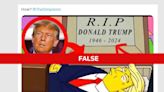 Fact Check: False ‘Simpsons’ prediction resurfaces after Trump shooting