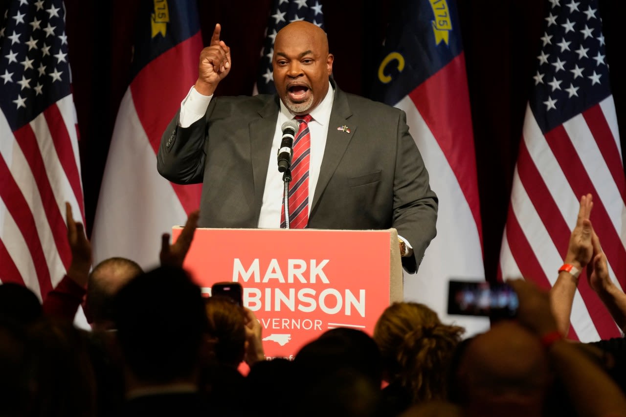 At North Carolina’s GOP convention, governor candidate Robinson energizes Republicans for election