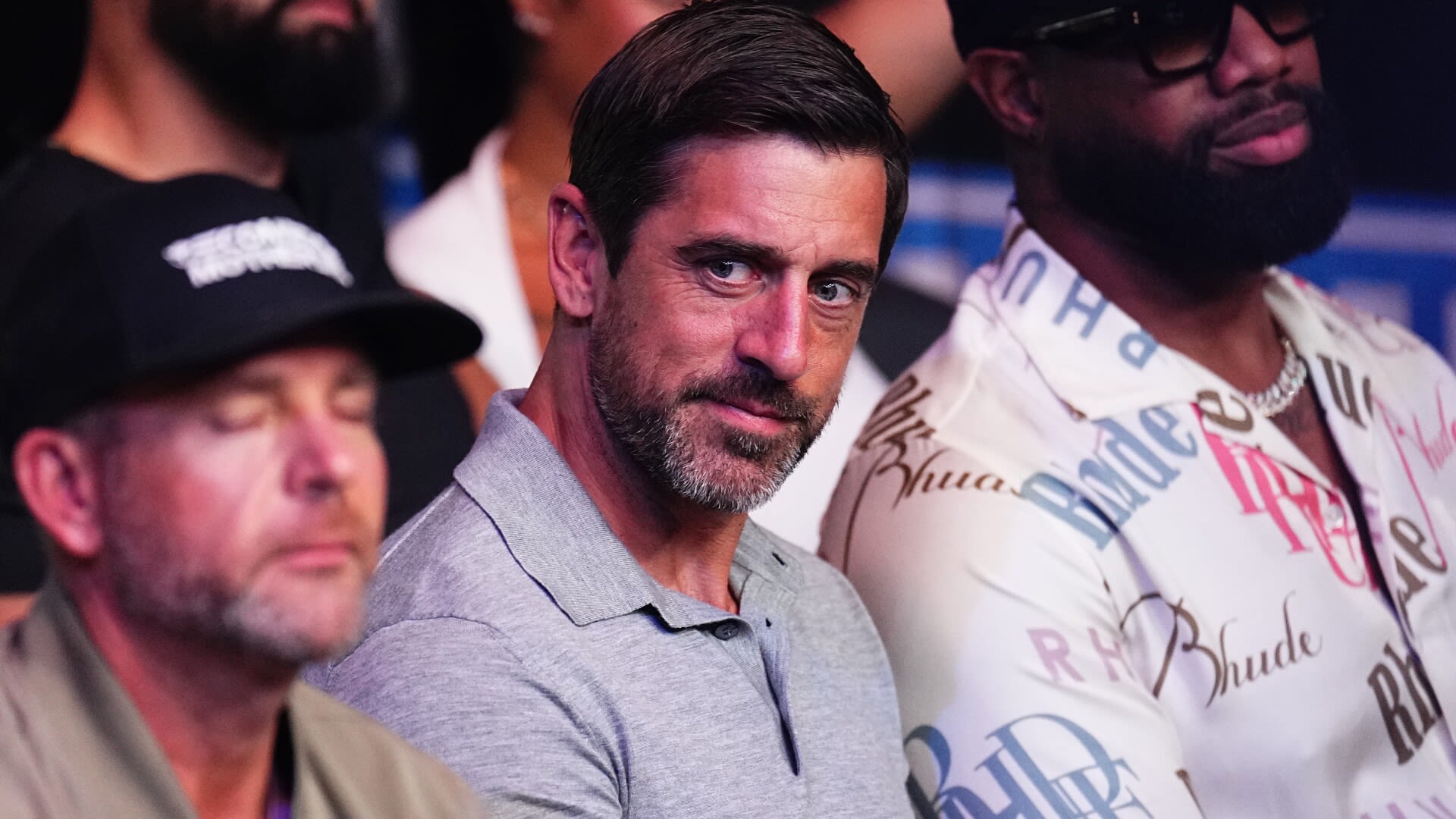 Back from Egypt, Aaron Rodgers takes in UFC event