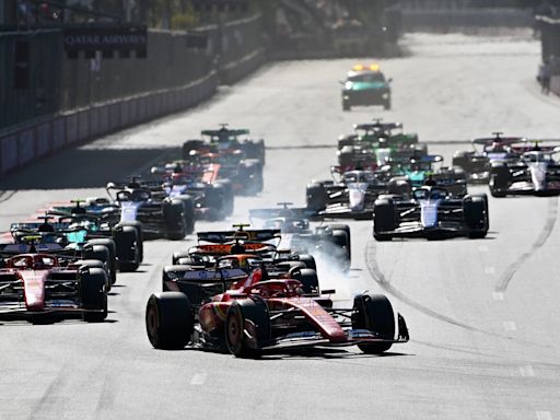 F1 Azerbaijan GP LIVE: Race result after huge late crash between Sainz and Perez