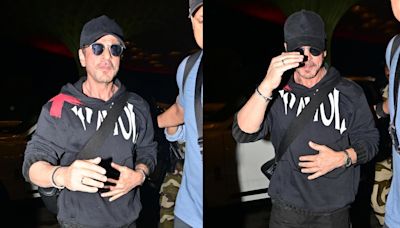 Shah Rukh Khan gets mobbed at wee hours at Mumbai airport