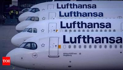 Wheel of Lufthansa flight, with 490 passengers, catches fire during landing in Delhi: Report - Times of India