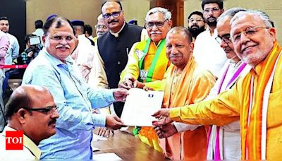 BJP MLC pick files nomination paper, to be elected unopposed | Lucknow News - Times of India