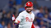 Phillies' Kyle Schwarber ties MLB record with 13th leadoff home run of season