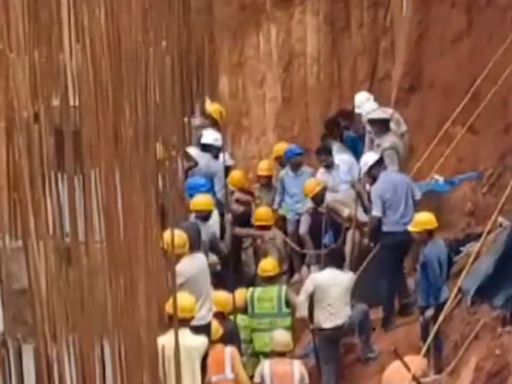 Karnataka: Worker Trapped Under Soil At Construction Site In Mangaluru; Rescue Ops Underway