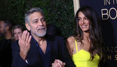 Amal and George Clooney Were Seen Kissing During a Lake Como Dinner