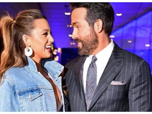 Blake Lively rubbishes DIVORCE rumours with Ryan Reynolds; shares pic kissing hunk on 'Deadpool and Wolverine' sets | - Times of India