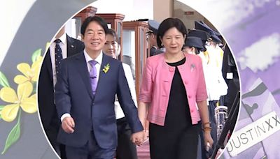 賴總統力挺台灣設計師 就職西服「油菜胸花、幸運紫領帶」象徵台灣勇往直前的未來