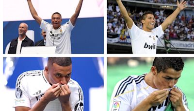 Video: las presentaciones calcadas de Mbappé y Cristiano Ronaldo en Real Madrid