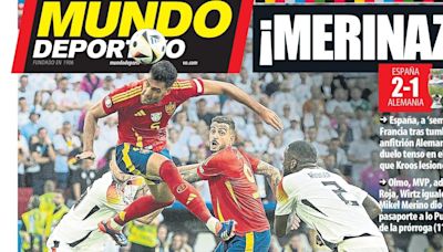 Portada de hoy de la Edición Bizkaia-Araba de Mundo Deportivo