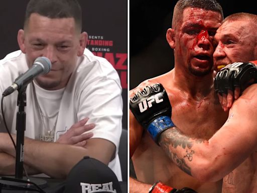 Nate Diaz sparks laughter with two-word response to winning Conor McGregor £1.2m