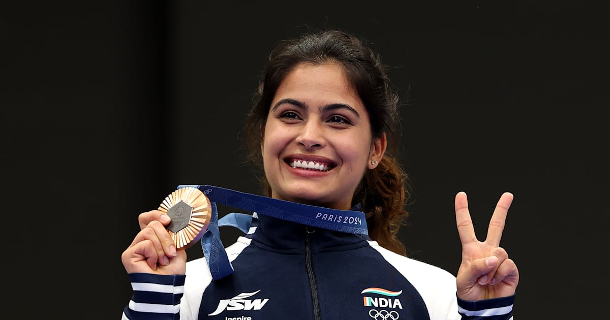 Paris 2024: Manu Bhaker becomes first Indian woman to win an Olympic shooting medal, bags 10m air pistol bronze