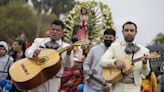 Virgen de Guadalupe procession replaces car floats with hand-carried shrines