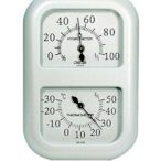 **《好康購物網》CRECER溫濕度計(日本原裝)CR135溫度計/濕度計(白)