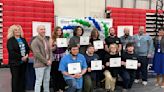 Seven students received aerospace coating certification