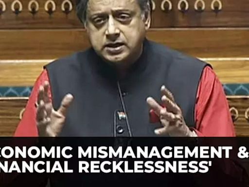 Brakes of economy have fallen off but govt's horn keeps getting louder: Shashi Tharoor