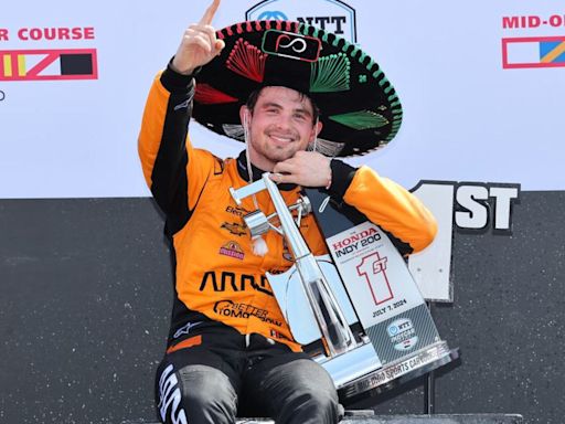 Pato O'Ward gets IndyCar win he can finally celebrate as drivers weigh in on hybrid debut