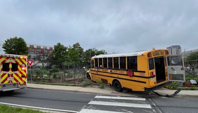 PHOTOS: 5 injured in SUV, school bus crash in Montgomery County