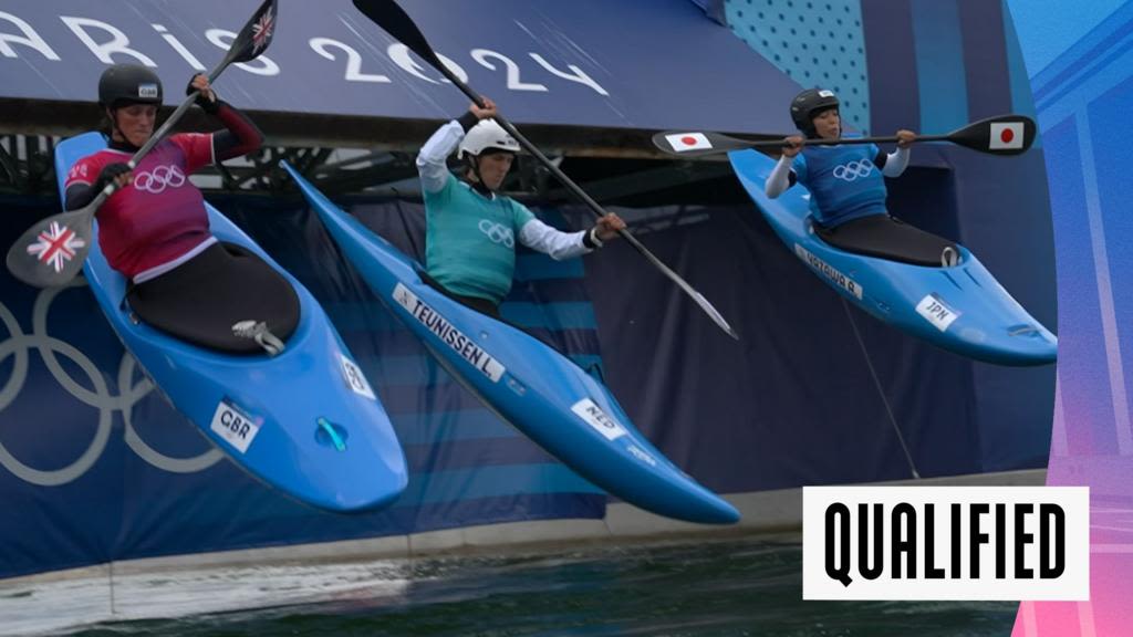 Paris 2024 Olympics canoeing video: Mallory Franklin and Kimberley Woods qualify in kayak cross