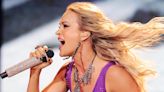 Fans Go Wild After Seeing Carrie Underwood In A Sequin Tank Top And Short Shorts