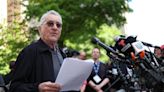 Robert De Niro Spars With Trump Supporters at Chaotic Press Conference Outside Trial