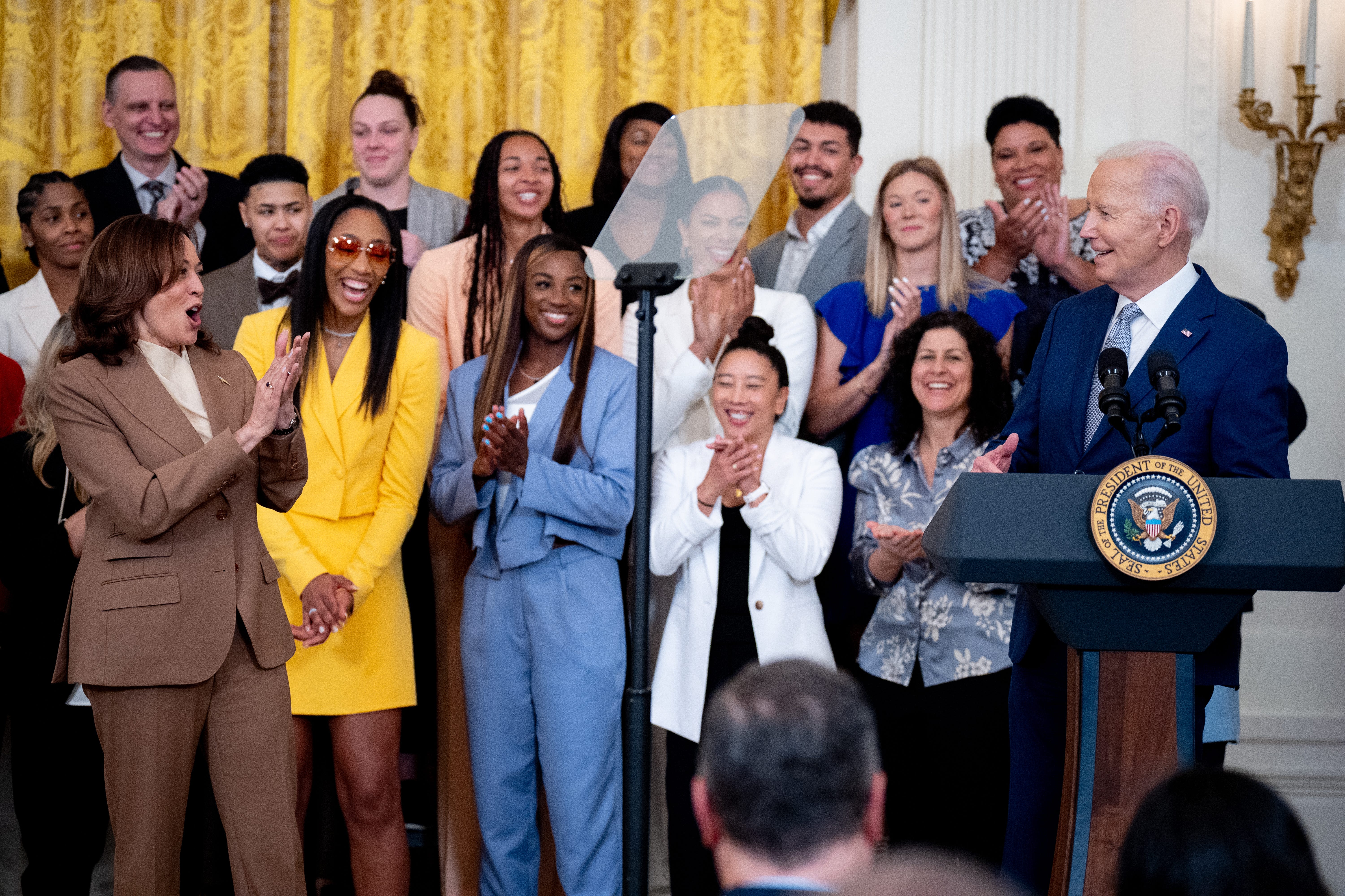 How President Biden got mixed up about Candace Parker at White House ceremony for Las Vegas Aces