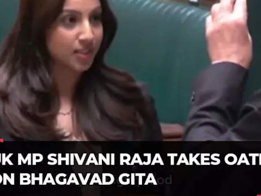 Watch: Indian-origin UK MP Shivani Raja takes oath on Bhagwat Gita after historic win