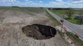 Sinkhole expansion prompts ongoing closure of Illinois 185 near Hillsboro