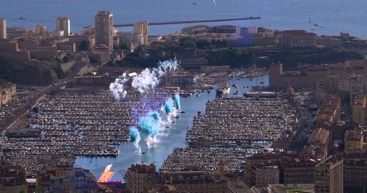 RAW VIDEO: Paris 2024 Olympic Flame Docks In Marseille And Makes Its Debut In France