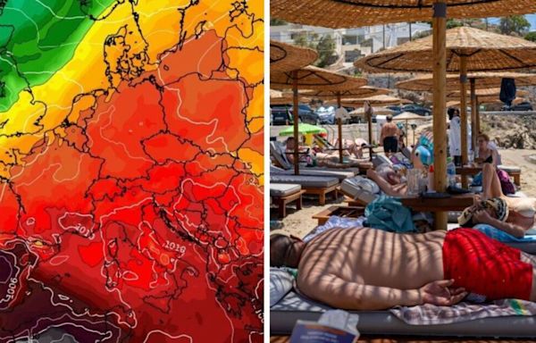 British tourists warned as mercury soars to 42C in Spain, Greece and Italy