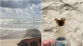 Texas dad, son find message in a bottle on the beach, track down intended recipient