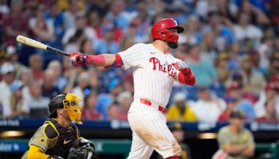 Schwarber homers twice, Turner gets 2 hits in return from IL to lead Phillies past Padres 9-2