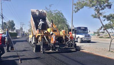 Pavimentan bulevar El Refugio en Gómez Palacio