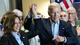 Hand in hand: Biden, Harris hit campaign trail