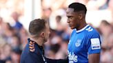 Everton defender Yerry Mina suffers injury setback ahead of Tottenham trip