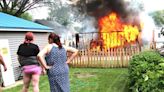 Fire destroys garage and vehicles in Waterloo