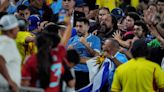 El DURO comunicado de la Conmebol tras la pelea de jugadores de Uruguay con hinchas de Colombia en la Copa América