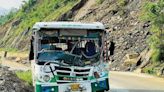 15 passengers hurt as boulders hit bus in Mandi district