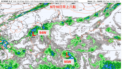 恐雙颱共舞！「貝碧佳」最快9/11生成 中秋節天氣出爐