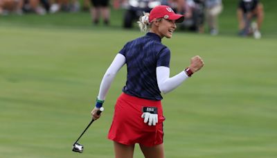 Korda-led U.S. off to best start ever at Solheim