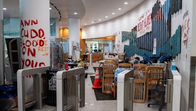 Walk-through of Portland State University’s library after three-night occupation reveals damage: ‘It’s ugly’