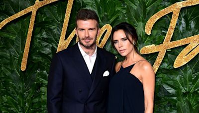 David and Victoria Beckham recreate purple wedding look to celebrate anniversary