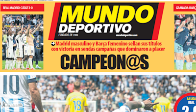 Portada de Mundo Deportivo Gipuzkoa del domingo 5 de mayo de 2024