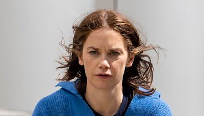 Ruth Wilson seen on the set of new Apple TV+ series Down Cemetery Road