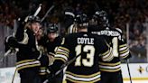 Charlie Coyle scores twice as Bruins hold off Flyers 6-5 to move into top spot in NHL