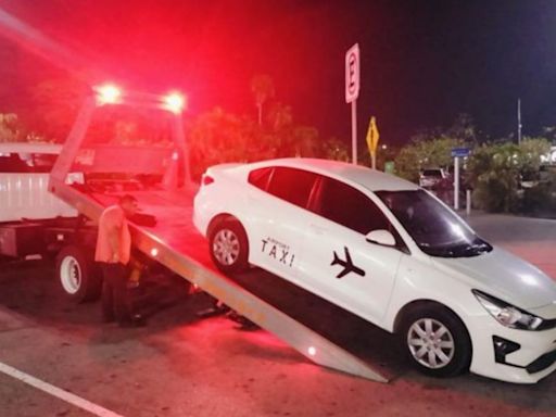 Taxis piratas operarían en el aeropuerto de Cancún