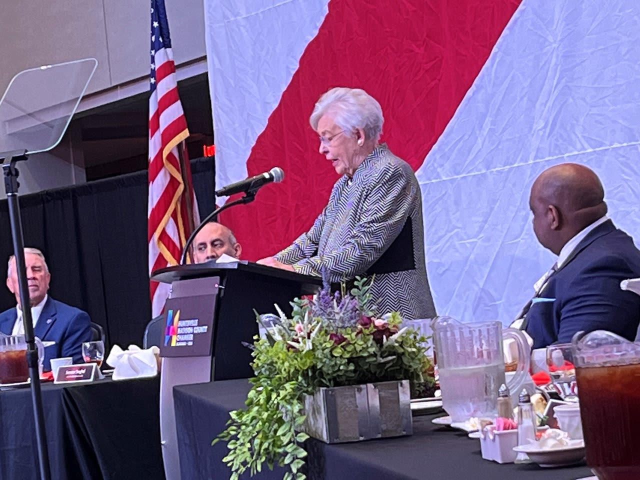 Gov. Ivey talks in Huntsville about I-565, efforts to unionize auto plants