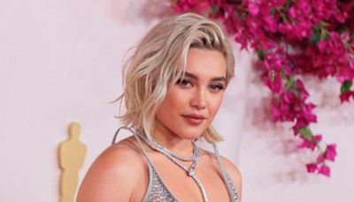 Florence Pugh Rocks Sheer Body-Hugging Lace Gown and Fans ‘Don’t Know How to Act’