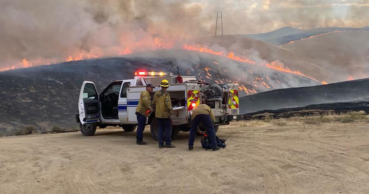 The Hurricane fire, which began Saturday in San Luis Obispo County.