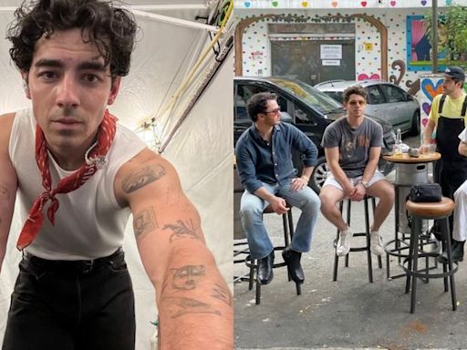 Joe Jonas posta fotos com legenda em português e impressiona fãs: ‘Passeando’